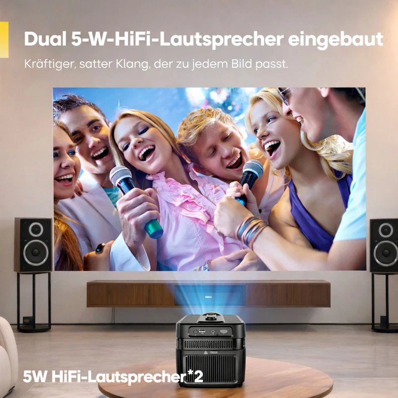 Magcubic HY450C Full-HD-Kurzdistanzbeamer mit Android 14