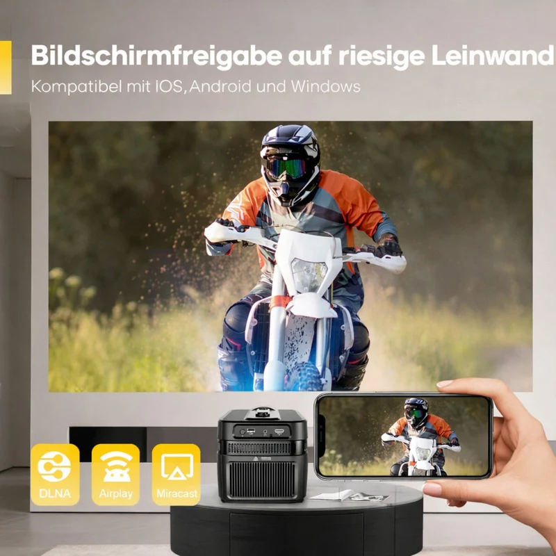 Magcubic HY450C Full-HD-Kurzdistanzbeamer mit Android 14