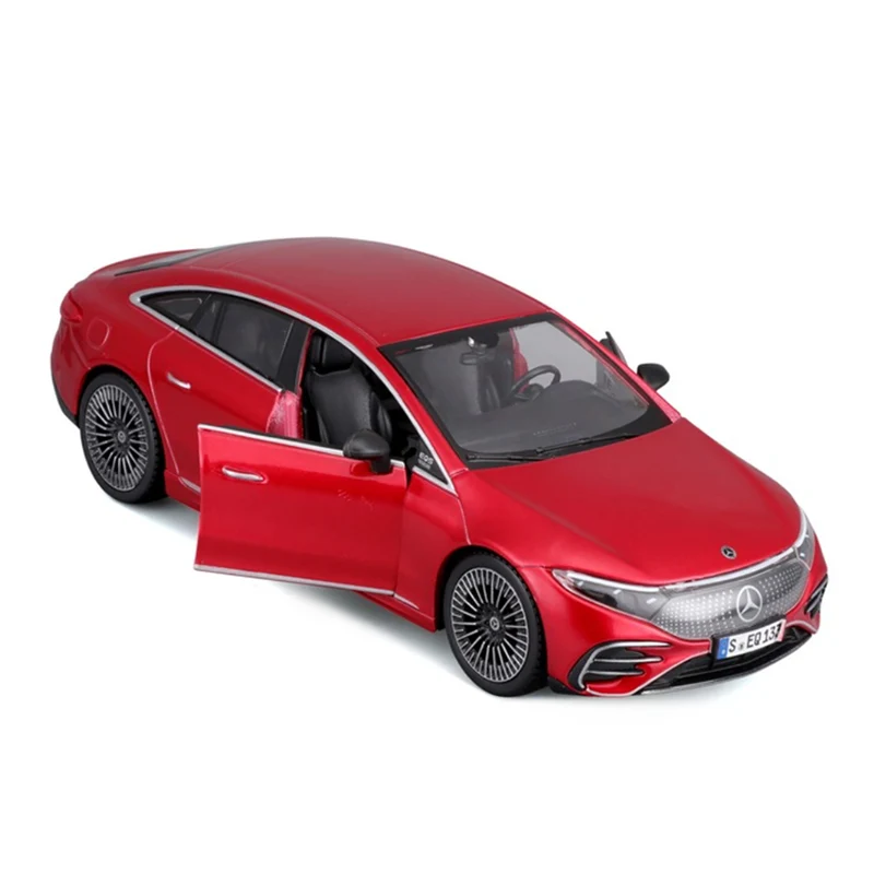 Maisto 1:24 Scale Mercedes Benz EQ EQS 2023 Assembly Line Red Model Car