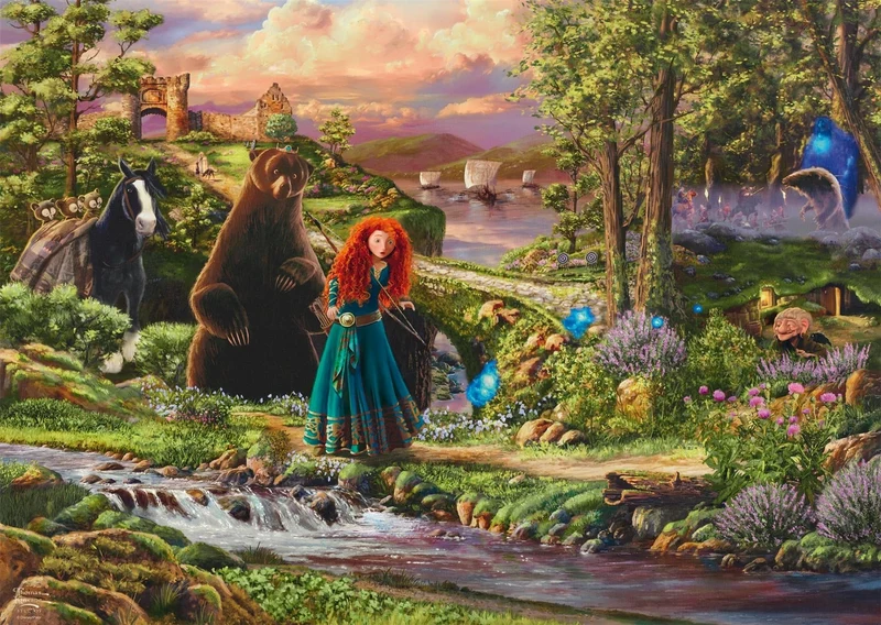Harlington 1000pc Thomas Kinkade Disney Brave Puzzle