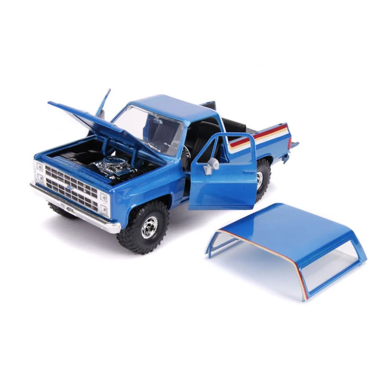 Just Trucks 1980 Chevy K5 Blazer Blue 1:24 Scale Diecast Vehicle Car Figure