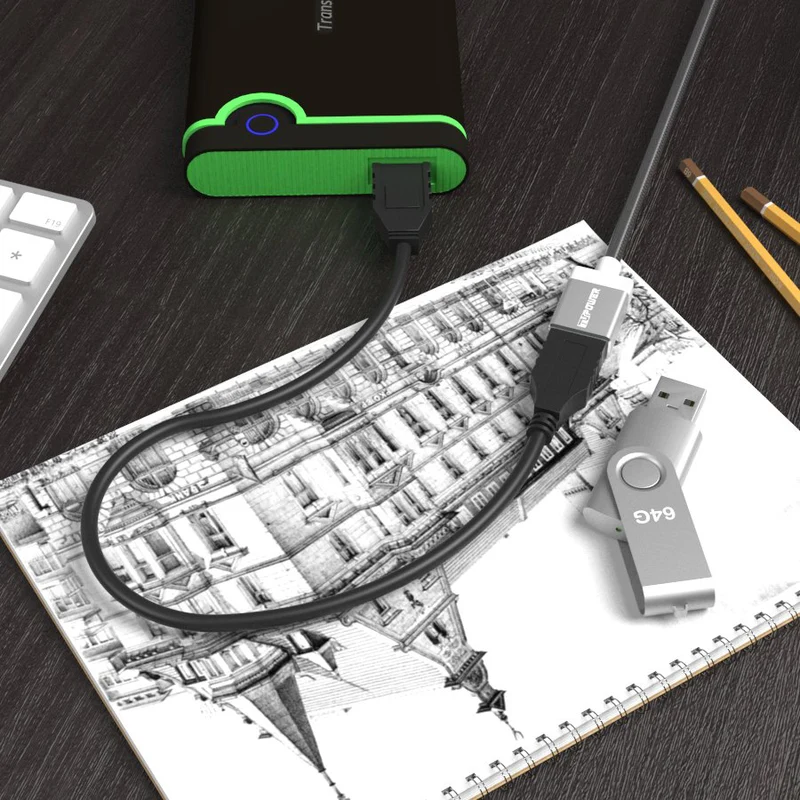 USB 3.0 Verlängerung – A-Stecker auf A-Buchse