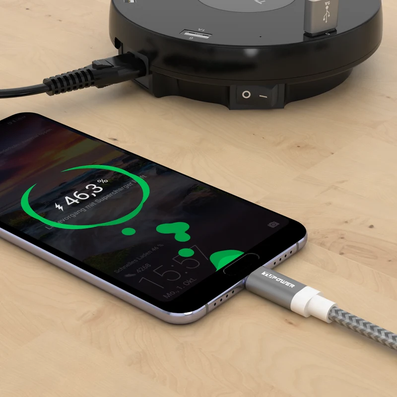 USB-A auf USB-C SuperCharge Kabel bis 5 A