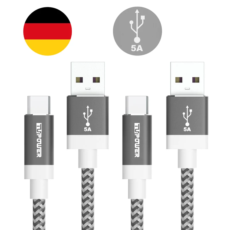 USB-A auf USB-C SuperCharge Kabel bis 5 A