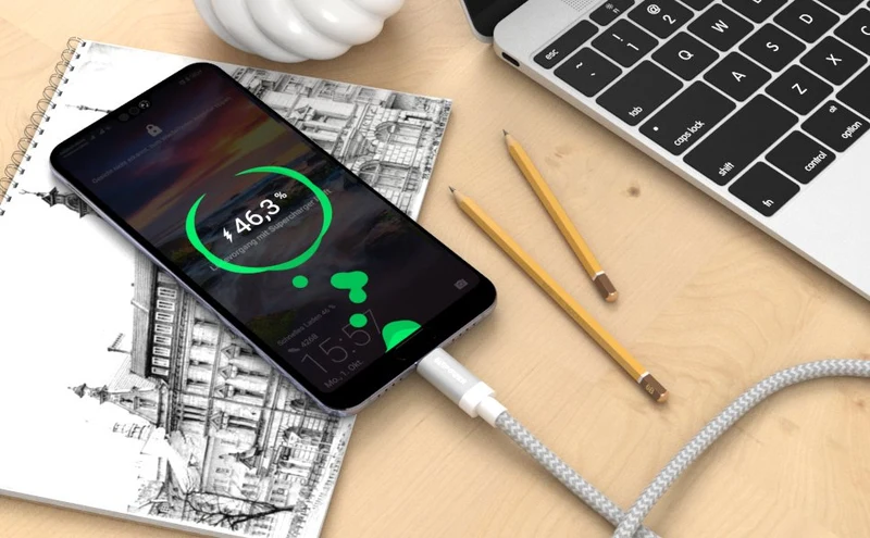 USB-A auf USB-C SuperCharge Kabel bis 5 A