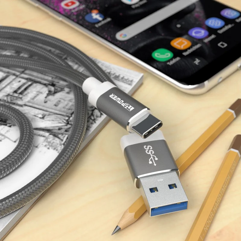 USB-A auf USB-C Lade- und Datenkabel bis 3 A