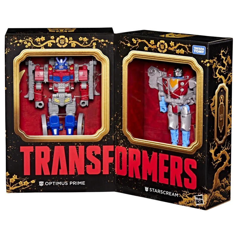 Transformers -Timelines Samurai Themed Set: Optimus Prime & Starscream Figures
