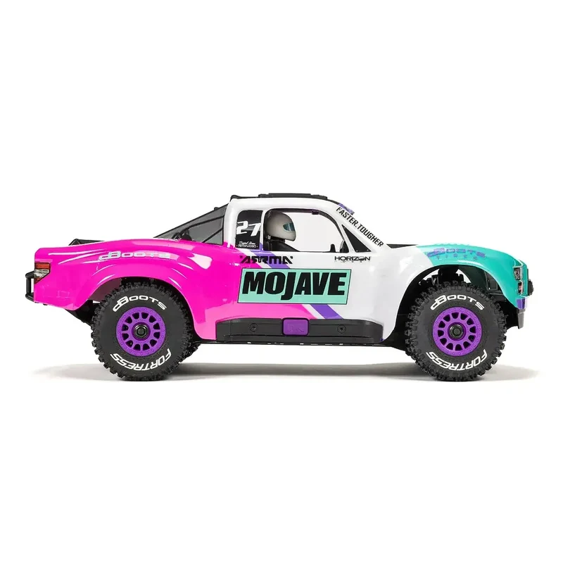 ARRMA Mojave Grom 223S BLX RC Short Course Truck Electric Brushless 4WD 1/16 Scale RTR (Teal/Pink)