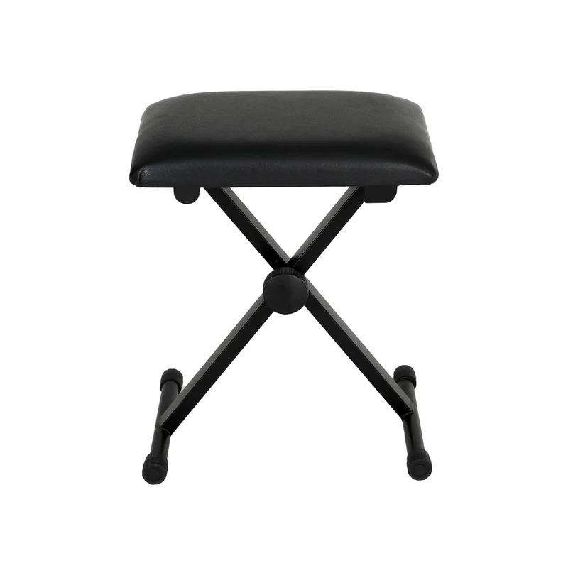 Alpha Piano Stool Adjustable Height Keyboard Seat Portable Bench Chair Black